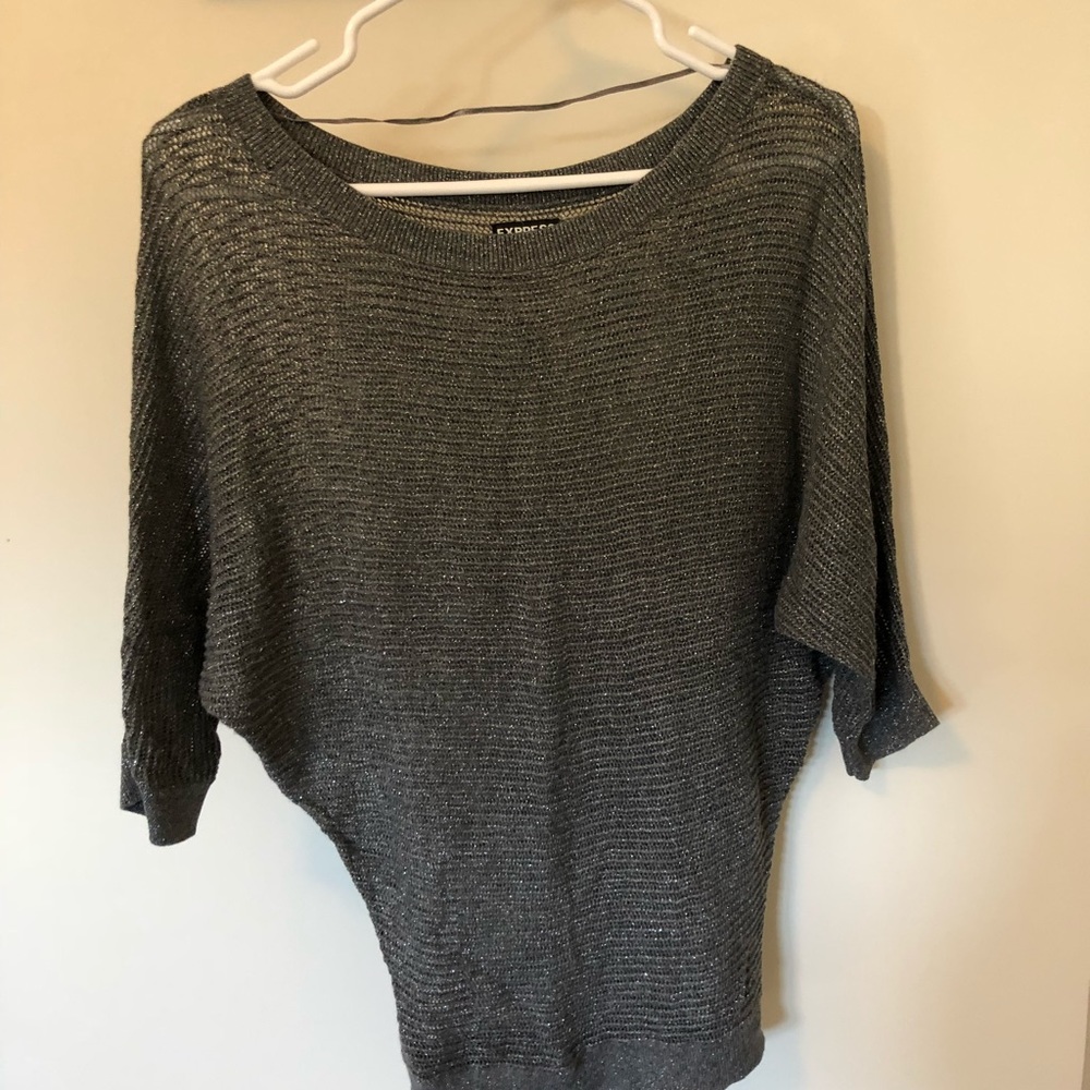 Express gray sweater
